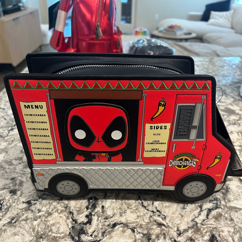 Deadpool 30th Anniversary Chimichangas Loungefly Marvel Crossbody Bag